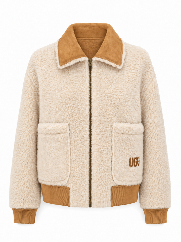 UGG Women's Bondi Reversible Bomber Jacket - Chestnut/Natural